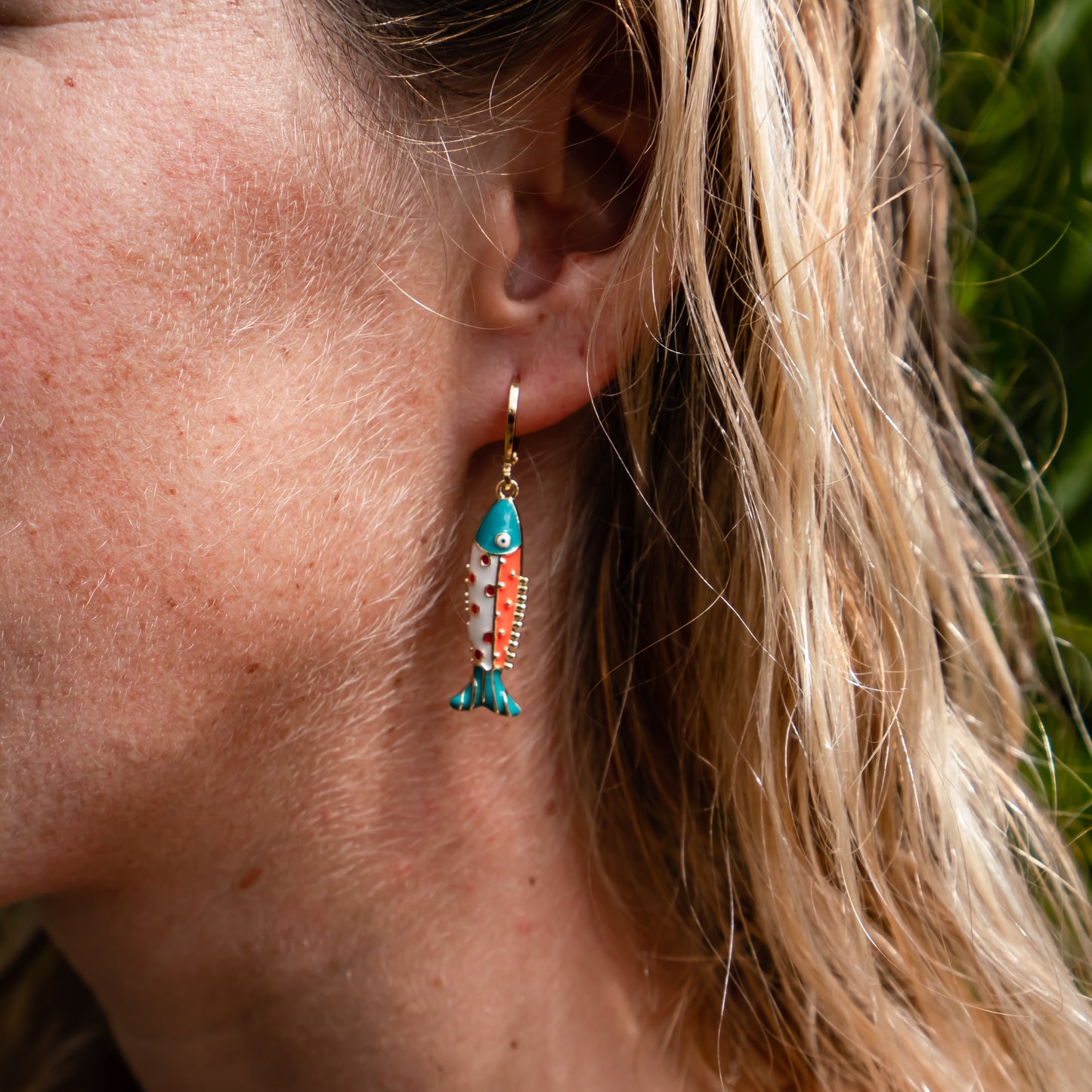 Colorful Fishy Charm Earrings