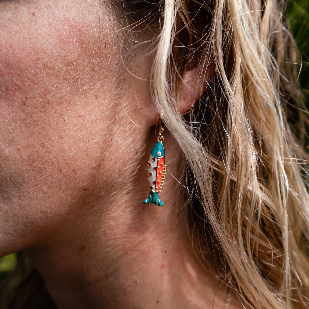 Colorful Fishy Charm Earrings