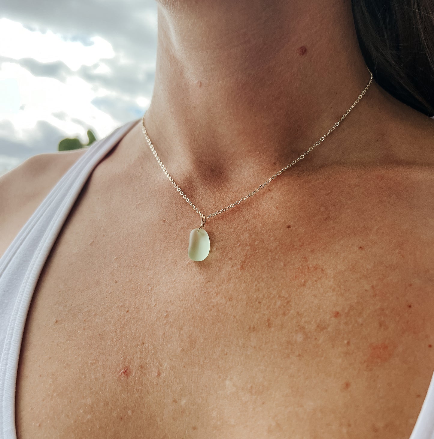 Sea Glass Dainty Necklace